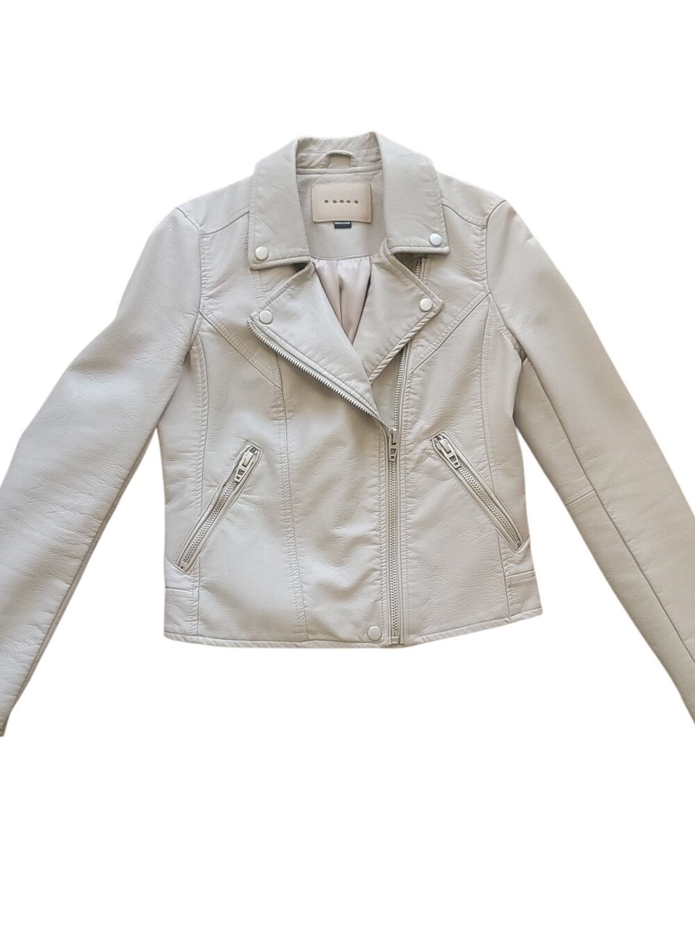 BlankNYC Women Small Fawn Life Changer Moto Faux Leather Jacket Indie Sleaze